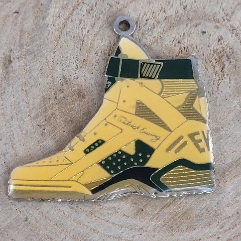 Vtg Patrick Ewing Metal Shoe Keychain Pendant / Next Sports 1990's / No-Chain Cover