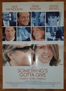 Something's Gotta Give (2003) Nicholson, Keaton, Reeves Original Poster Yugoslav - Picture 1 of 2