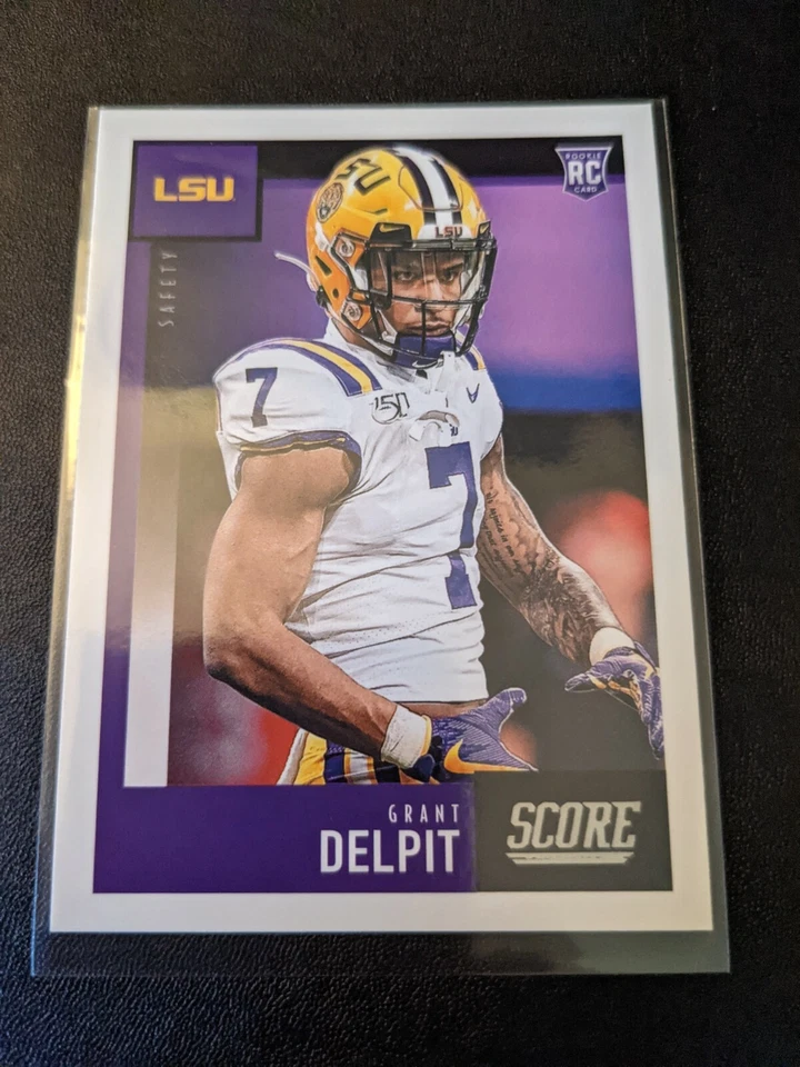 2020 Panini Score Football Pack Fresh Mint Grant Delpit Rookie RC - Image 1 of 1