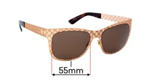 Lentes de repuesto para gafas de sol SFx para Gucci GG4266/S - 55 mm de ancho - Imagen 1 de 26
