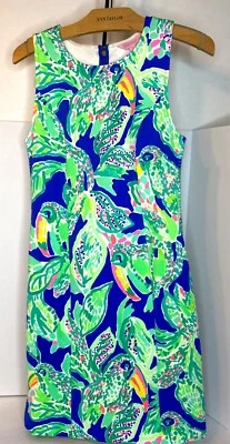 LILLY PULITZER MILA SHIFT ПЛАТЬЕ ПРОСНУТЬСЯ ЗВОНОК BECKON СИНИЙ РАЗМЕР XS - Изображение 1 из 4