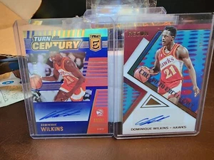 DOMINIQUE WILKINS 2020-21 DONRUSS ELITE TOTC BLUE AUTO /25 RECON EXCELLENCE /49 - Picture 1 of 4