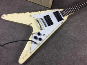 Hetfield Metallic Weiß Creme Schweres Relikt V E-Gitarre Kill 'Em All - Bild 1 von 7