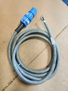 T&B RUSSELLSTOLL cat n.3750DP spina 30amp 600vac con cavo 14' 3C/10 grigio - Foto 1 di 4