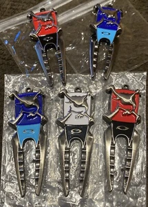 Oakley Golf Divot Repair Tool X-Metal Skull Rare Large Heavy (5) Total - Picture 1 of 12