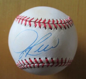 Jim Rice handsigniertes OML SPIEL GEBRAUCHT Baseball JSA-Zertifizierung mit Ballwürfel - Bild 1 von 5