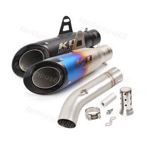 Slip Exhaust Mid Link Pipe Tail Escape For Lexmoto LXR 125 SE LXR380 2019-2023 - Picture 1 of 13