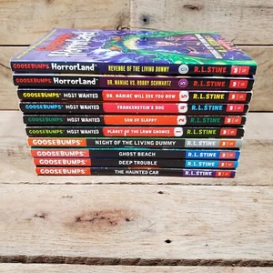 X10 Goosebumps HorrorLand Most Wanted Book lot - Imagen 1 de 5