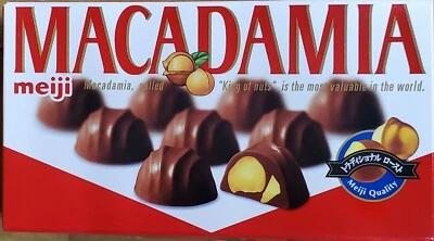 Meiji, Macadamia Chocolate, 9 pc in 1 box, Japan Candy