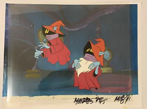 He-Man Masters of the Universe Animation Production Cel - Orko & Copy BG Coa - Picture 1 of 4