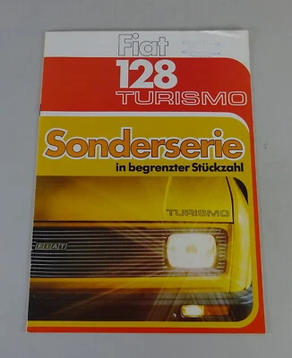 Folleto Fiat 128 Turismo Serie Especial Stand 01/1978 Foto 1 de 3