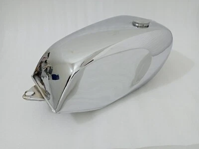 YAMAHA RD350LC CHROMED STEEL FUEL PETROL TANK +CAP 1980-81 Model |Fit For - Image 1 of 4