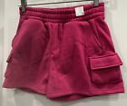 Rue 21 Women's Pink Sweat Shorts Pockets Size S NWT