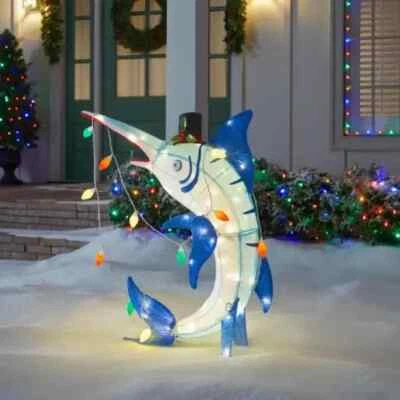 Home accents Christmas 36 inch LED Marlin/Longfin Yard Decoration - Image 1 of 3