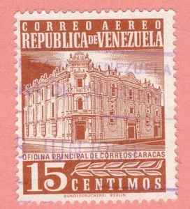 VENEZUELA 1958-1962 Y&T CORREO AÉREO 634 USADO OFICINA PRINCIPAL DE CORREOS - Bild 1 von 1