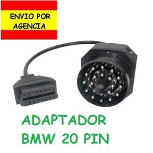 Adaptador BMW 20 Pin a OBD 16 pin diagnosis mini rolls Conector Redondo OBD2 - Imagen 1 de 2