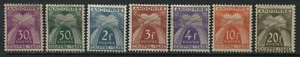 Andorra various Postage Dues values to 20 francs mint hinged - Picture 1 of 1