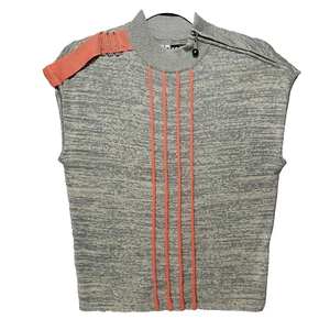 Top Jamie Sadock donna M vintage golf maglia misto seta 3D senza maniche Y2K Activewear - Foto 1 di 12