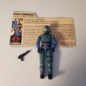 Vintage GI Joe Figure 1983 Cobra Commander Complete With File Card - Picture 1 of 8