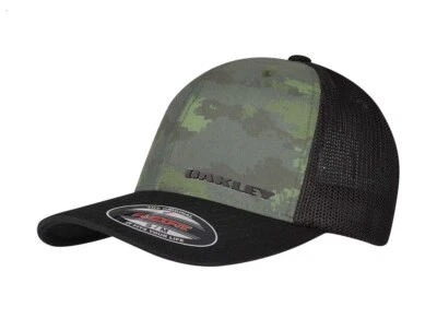 OAKLEY TRUCKER CAP 2 Para hombres Sombrero Ajustado Verde Cepillo Camuflaje S/M L/XL 901271 NUEVO CON ETIQUETAS Foto 1 de 4