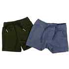Bundle of 2 Pairs Little Bipsy Pull-On Drawstring Shorts Slate Blue/Army Green