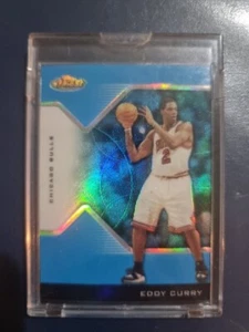EDDY CURRY 2004-05 Topps Finest Blue Refractor Encased Uncirculated /50 - Picture 1 of 2
