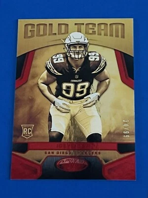 2016 Certified Joey Bosa Mirror Red Gold Team Football Rookie Card #11; #d /99 - Image 1 of 2