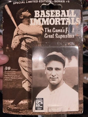 Special Edition Baseball Immortals 30 Card Pack Series 5 – Ruth Gehrig Conlon - Image 1 of 2