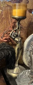 Portacandele Art Nouveau vintage - Foto 1 di 1