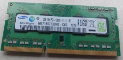 Samsung 2GB 1Rx8 PC3-12800S M471B5773EB0-CK0 Laptop Memory Ram SDRAM - Image 1 of 2