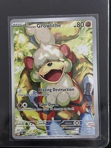 Pokemon TCG Hisuian Growlithe 181/167 Sv06: Twilight Masquerade Holo NM - Picture 1 of 2