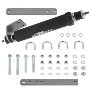 Steering Stabilizer w/ Mount Brackets For Ford F-150 F-250 F-350 Bronco 1980-98 - Picture 1 of 19