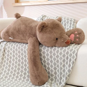 Peluche orso pesato peluche, 23,6" orso marrone cuscino lancio super carino Ka - Foto 1 di 12