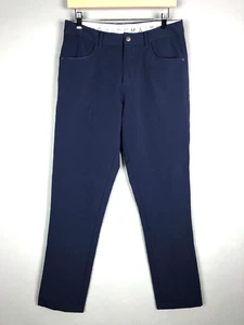 Puma Jackpot Golf Slim Fit Pants Mens 30x32 Navy Blue Performance Pockets - Picture 1 of 7