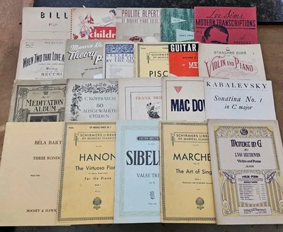 Rare Vintage ANTIQUE Sheet Music & Compilation Books LOT 1800s-1950s • USA/EU #2 - Image 1 of 2