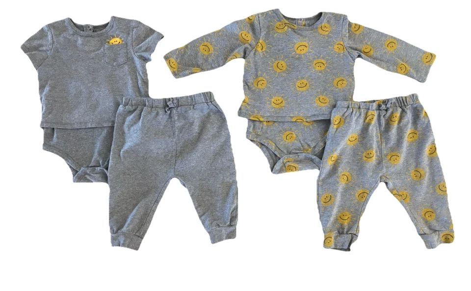 Conjunto de traje de bebé Robeez de 4 piezas | Talla 12 meses | Unisexo | Ligeramente usado Foto 1 de 4