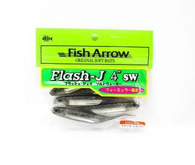 Fish Arrow Soft K�der Flash J SW 4 Zoll 5 St�ck per pack #112 (8870) - Bild 1 von 4