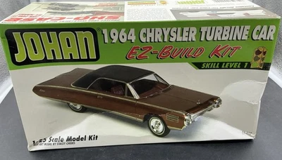 KIT MODELO VINTAGE - JOHAN # EZ-202 1964 CHRYSLER TURBINA COCHE EZ-BUILD KIT ABIERTO  Foto 1 de 4