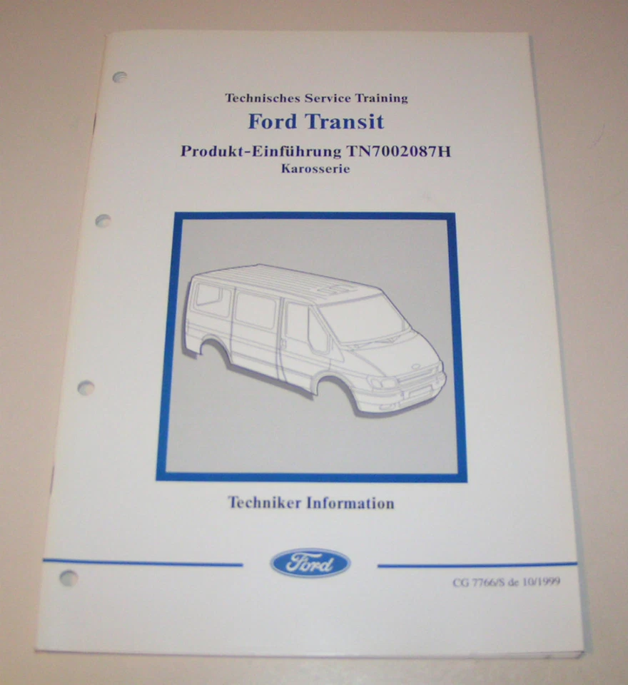 Técnico Información Ford Transit - Carrocería - Año Modelo 2000! - Imagen 1 de 1