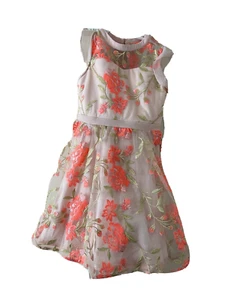 Sequin Hearts Big Girls Embroidered Illusion Dress NWT SZ 12 Sweet Spring Floral - Picture 1 of 6