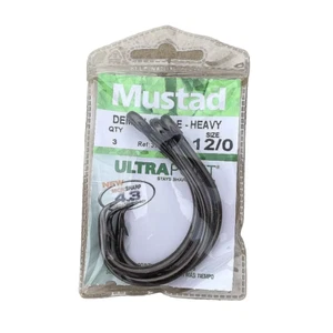 Mustad UltraPoint 39950NP-BN Demonio Heavy Wide Gap Cebo Vivo Gran Juego Círculo Peces - Imagen 1 de 11