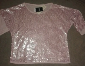 Ladies Pink Sequin Top by NEXT Size UK 12 EU 40 - New with tags - Picture 1 of 2