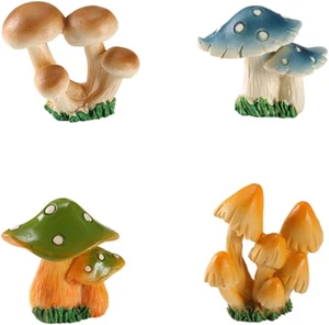 Creative Resin Mushroom Series Fairy Garden Accessories,Mushrooms Figurines Craf - Picture 1 of 8