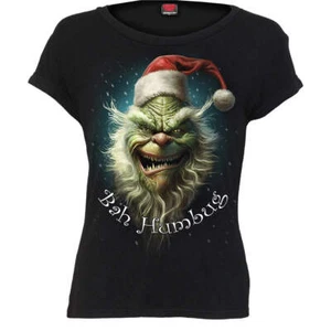BAH HUMBUG - Boatneck Cap Sleeve Top Black - Picture 1 of 4