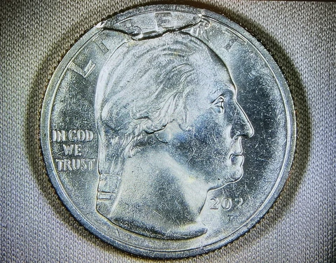 2022 Wilma mankiller quarter error: Major Retained Cud + Partial Die Break Cover