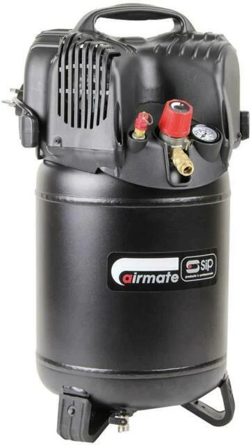 SIP V215/25 24L Vertical Compressor - Black