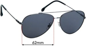 Lentes de repuesto para gafas de sol SFx para Carrera 183/f/s - 62 mm de ancho - Imagen 1 de 5