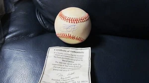 Béisbol firmado por Dave Justice certificado por la JSA - Imagen 1 de 8