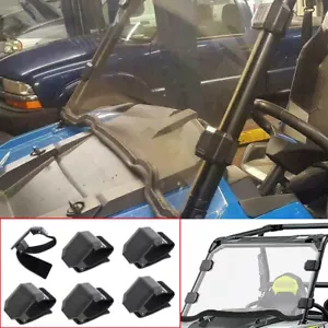 For Polaris RZR XP Can-Am Maverick 1000R X3 Car UTV Windshield Window Clamp 6Pcs - Picture 1 of 9