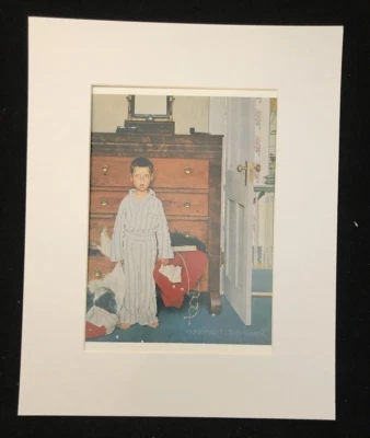 Impresión artística mate de Norman Rockwell "Navidad, 1956" 8 x 10 Foto 1 de 3